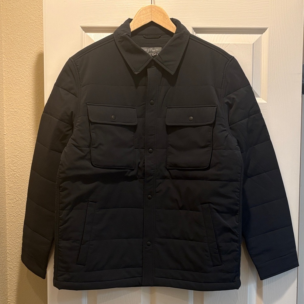 J.Crew Nordic Men's Navy Quilted Shirt-Jacket